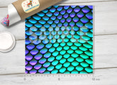 Mermaid Scales Patterned Adhesive Vinyl 886